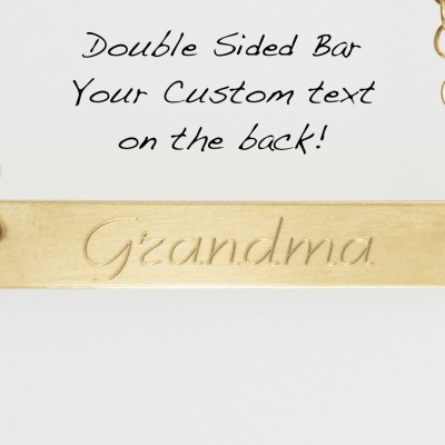 Grandma Necklace, Grandma Bar Necklace, Personalized Grandma Necklace, Grandma Jewelry, Gold Grandma Necklace Personalize