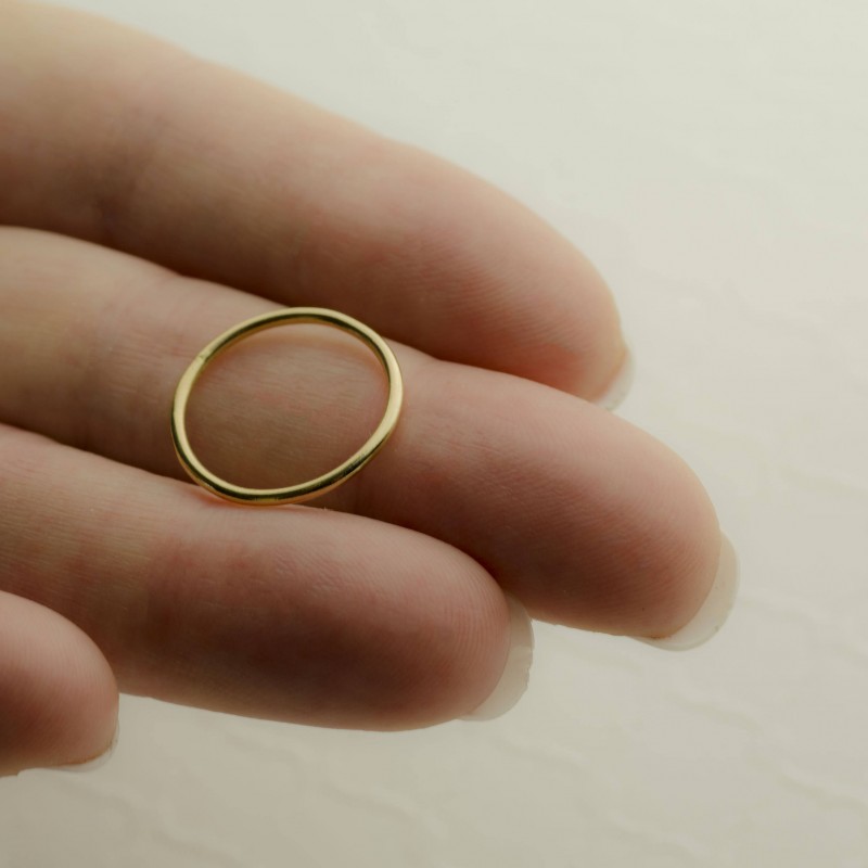 Stackable Real Gold Rings Real Gold Stackable Ring For Women, Delicate Stacking Ring 18k Solid ...