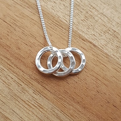 30th Birthday Gift For Her/30th Birthday Ideas/30th Birthday Gift For Daughter/3 Rings For 3 Decades/Russian Ring Necklace/30th Birthday