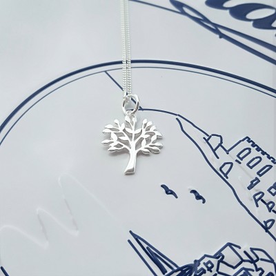 Family Tree Necklace, Sterling Silver Family Tree Necklace, Silver Family Tree Necklace, Silver Family Tree, Family Tree Charm, Tree of Life