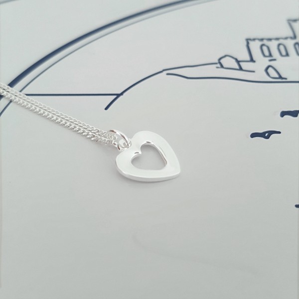 Heart Necklace, Sterling Silver Heart Necklace, Silver Heart Necklace, Heart Necklace, Heart Charm, Gift For Her, Alexia Jewellery