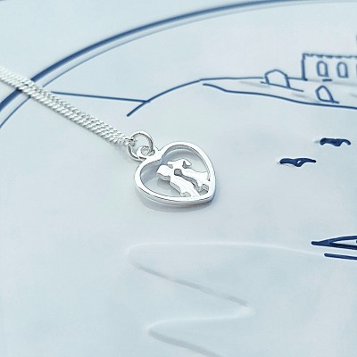 Heart Necklace, Sterling Silver Heart Necklace, Silver Heart Necklace, Heart Necklace, Heart Charm, Gift For Her, Alexia Jewellery