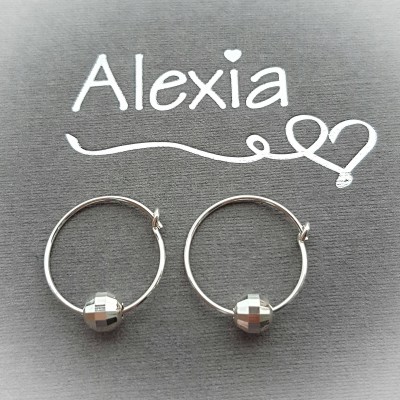 Hoop Earrings/Sterling Silver Hoop Earrings/Silver Hoop Earrings/Silver Earrings/Delicate Earrings/Dainty Earrings/Gift For Her