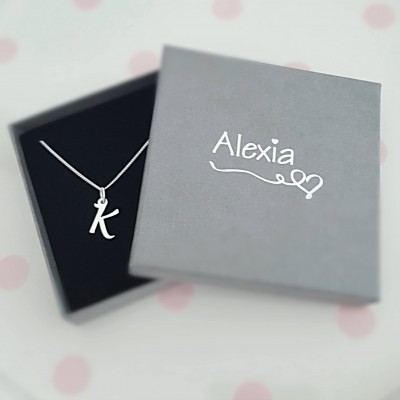 Silver Letter Necklace, Silver Initial Necklace, Personalised Jewellery, Bridesmaid Gift, Maid of Honour