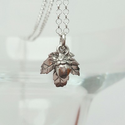Sterling Silver Acorn Necklace, Silver Acorn Necklace, Acorn Necklace, Acorn, Gift For Her