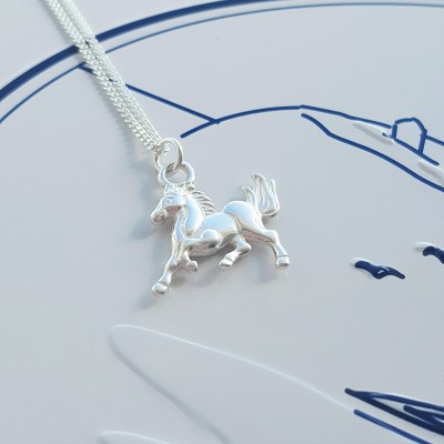 Sterling Silver Horse Necklace, Silver Horse Necklace, Horse Necklace, Horse, Gift For Her, Alexia Jewellery