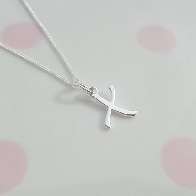 Sterling Silver Kiss Necklace