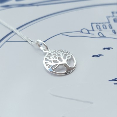 Tree of Life Necklace/Sterling Silver Tree of Life Necklace/Silver Tree of Life/Tree of Life Charm/Tree of Life Pendant/Tree of Life/Tree