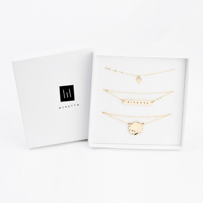 Amina - long gold necklace - 18k gold and brass layering necklace - minimal long chain necklace - long layering necklace