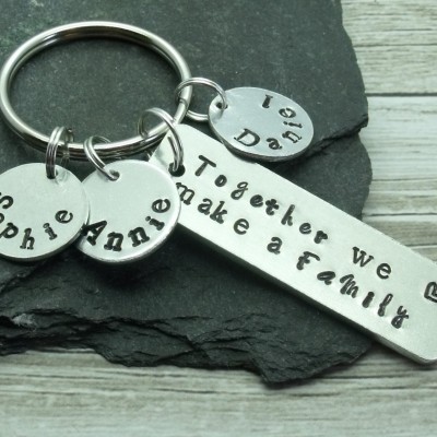 Family Name Keyring, Personalised Family Gift, Family Name, Gift For Husband, Gift for Mum, Mom, Gift for Dad