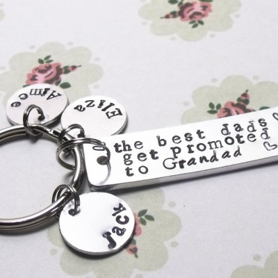 The Best Dads Get Promoted to Grandad, Personalised Gift For Dad / Father, For Grandad / Grandpa / Grandfather, Husband