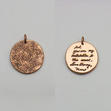 Copper Keepsakes: Your Fingerprints & Handwriting in Metal