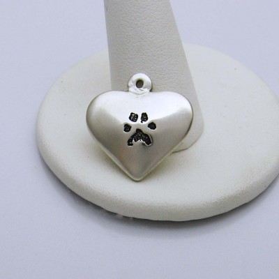Cremation Jewelry, Ashes Jewelry, Double-Sided Hollow Heart with Your Pet's Cremation Ashes, Pet's Remains, Personalized Memorial
