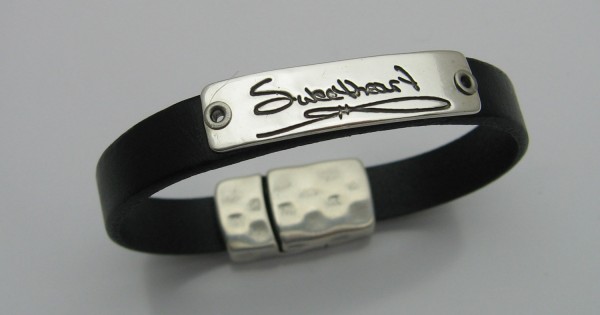 father daughter leather bracelet