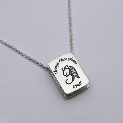 memorial bell necklace foot