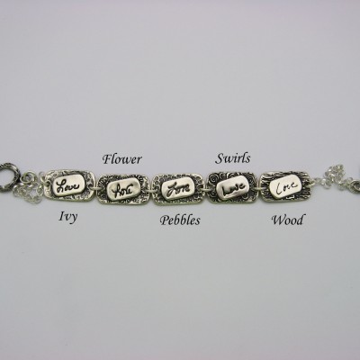 Silver Handwriting Bracelet, Silver Personalized Bracelet, Personalized Handwriting Bracelet, Sterling Silver Bracelet, Handmade Bracelet