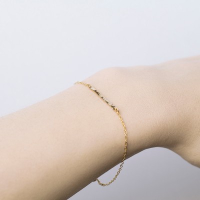 Lux - 18k gold bar bracelet - horizontal gold bar bracelet - delicate gold bracelet - minimal jewellery - bridesmaids gift