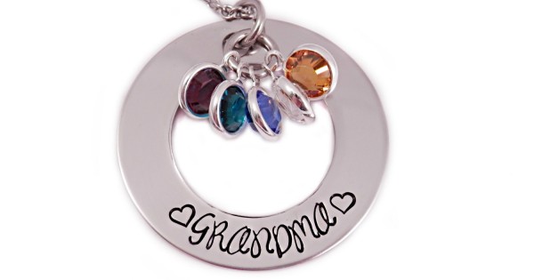 mothers day birthstone necklace
