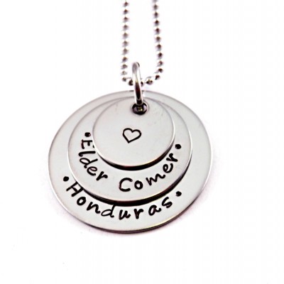 Personalized Missionary Necklace - Engraved Jewelry - Personalized Necklace - Mission Calling - LDS - Elder Sister - Religion Jewelry - 1390