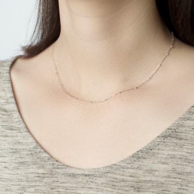 Orion - delicate sterling silver necklace - silver satellite chain - silver layering necklace - bridal jewellery