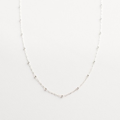 Orion - delicate sterling silver necklace - silver satellite chain - silver layering necklace - bridal jewellery
