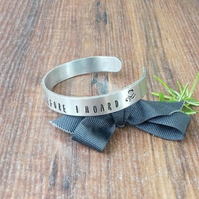 Crafter Gift, Gifts For Friends, Gifts For Crafters, Hand Stamped Cuff Bracelet,