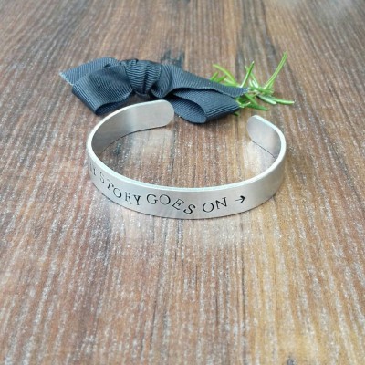 Mental Health Awareness Jewellery, My Story Bracelet, Strength and Inspiration Gifts, Hand Stamped Cuff Bracelet,