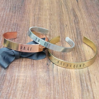 Special Gifts For Her, Dare To Be Different Bracelets, Personalised Christmas Gift Ideas,