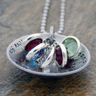 Birthstone Necklace for Mom Necklace Mothers Necklace Birthstone Jewelry Personalized I'll love you forever Gift for Mom Gift for Grandma