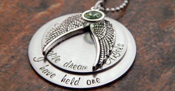 angel mom necklace
