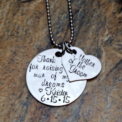 Personalized Gift for Mother-In-Law - Wedding Day Gift for Bride's Mother or Groom's Mother - Thank you for raising the man of my dreams