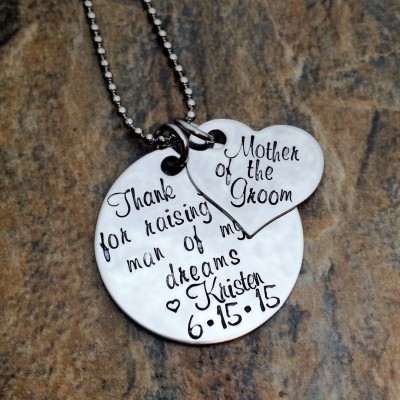 Personalized Gift for Mother-In-Law - Wedding Day Gift for Bride's Mother or Groom's Mother - Thank you for raising the man of my dreams