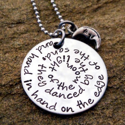 Personalized Quote Necklace - Hand Stamped - Christmas Gift for Her - Birthday Gift - Custom Quote Jewelry - Gift for Girlfriend