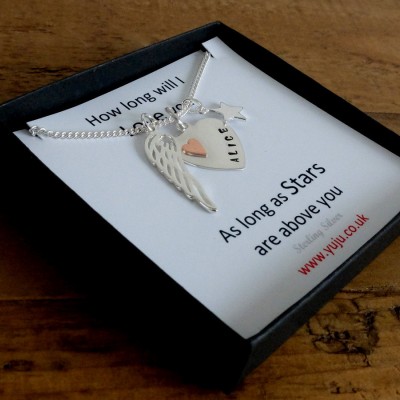 Loss of Child, Loss of Mother, Loss of Daughter, Loss of Son, Sterling Silver Memorial Necklace, Bereavement Gift, Miscarriage, Stillborn
