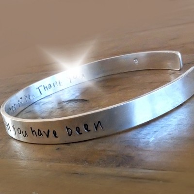 Personalised Silver Bangle, Personalised Bangle with Names, Bracelet with Message, Childrens Names Bangle, Engraved Both Sides, Silver Cuff