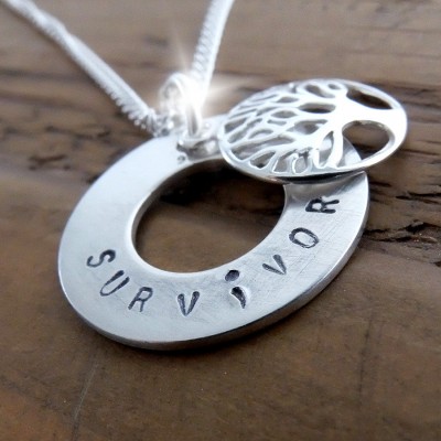 Tree of Life Semicolon Necklace, Survivor Semicolon Necklace, Silver Semicolon Necklace, Believe Semicolon Necklace, Warrior Necklace
