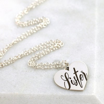 Sister Birthday Gift | Soul Sisters | To My Sister Card | Sister In Law Gifts | Soul Sister Necklace | Small Name Necklace | Big Sister