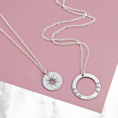 Sweet 16 Girl | Sterling Silver | Birthstone Necklace | Layered Necklace Set | 16th Birthday | Sweet Sixteen | Trending Now | Cute Teen Girl