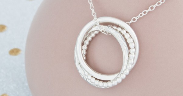 Faith, Hope, Love Russian Ring Necklace 