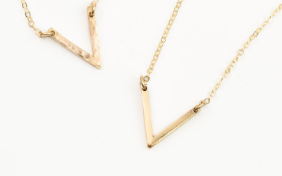 The Dainty V Necklace: Crafting Radiance, One V at a Time