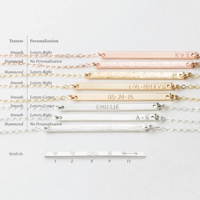 Extra Dainty Gift - Personalized Initial Bracelet - Delicate, Tiny Letters - Minimal Bar Bracelet • Gold, Silver or Rose Gold - LB120_30