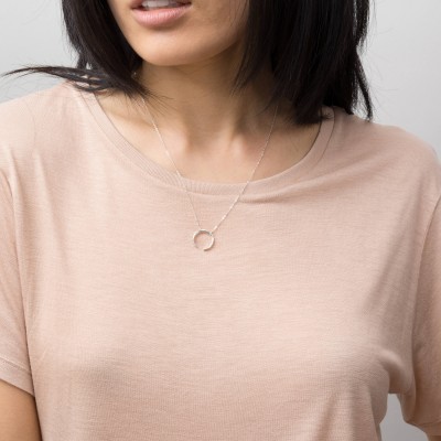 Moon Necklace • Upside Down Moon Necklace • Dainty Gold Double Horn Necklace in 18k Gold Fill, Sterling or Rose Gold Fill, LN131