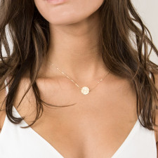 The Art of the Suspended Circle Necklace: A Hammered Heart