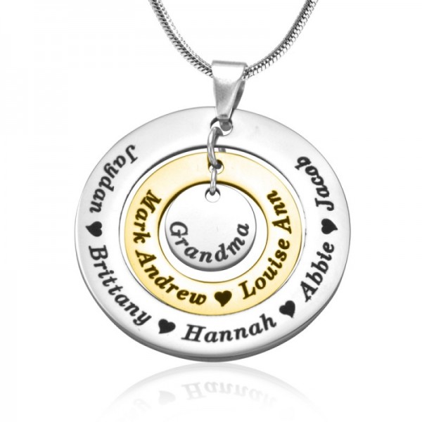 Circles of Love Necklace - TWO TONE - - The Handmade ™