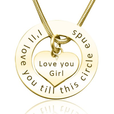 Circle My Heart Necklace - Gold - The Handmade ™