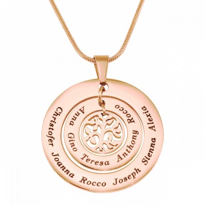 Circles of Love Necklace Tree - Rose Gold - The Handmade ™