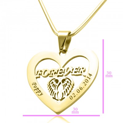 Angel in My Heart Necklace - Gold - The Handmade ™