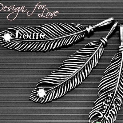Luxury Feather Series - With Name Jewellery - The Handmade ™