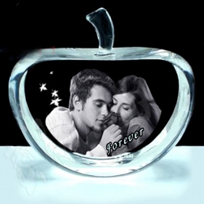Personalised Crystal With 2D/3D Photo Engraved - The Handmade ™
