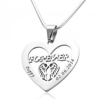 Angel in My Heart Necklace - Silver - The Handmade ™